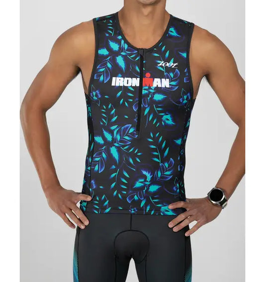 IRONMAN ZOOT MENS FLORAL TRI TANK