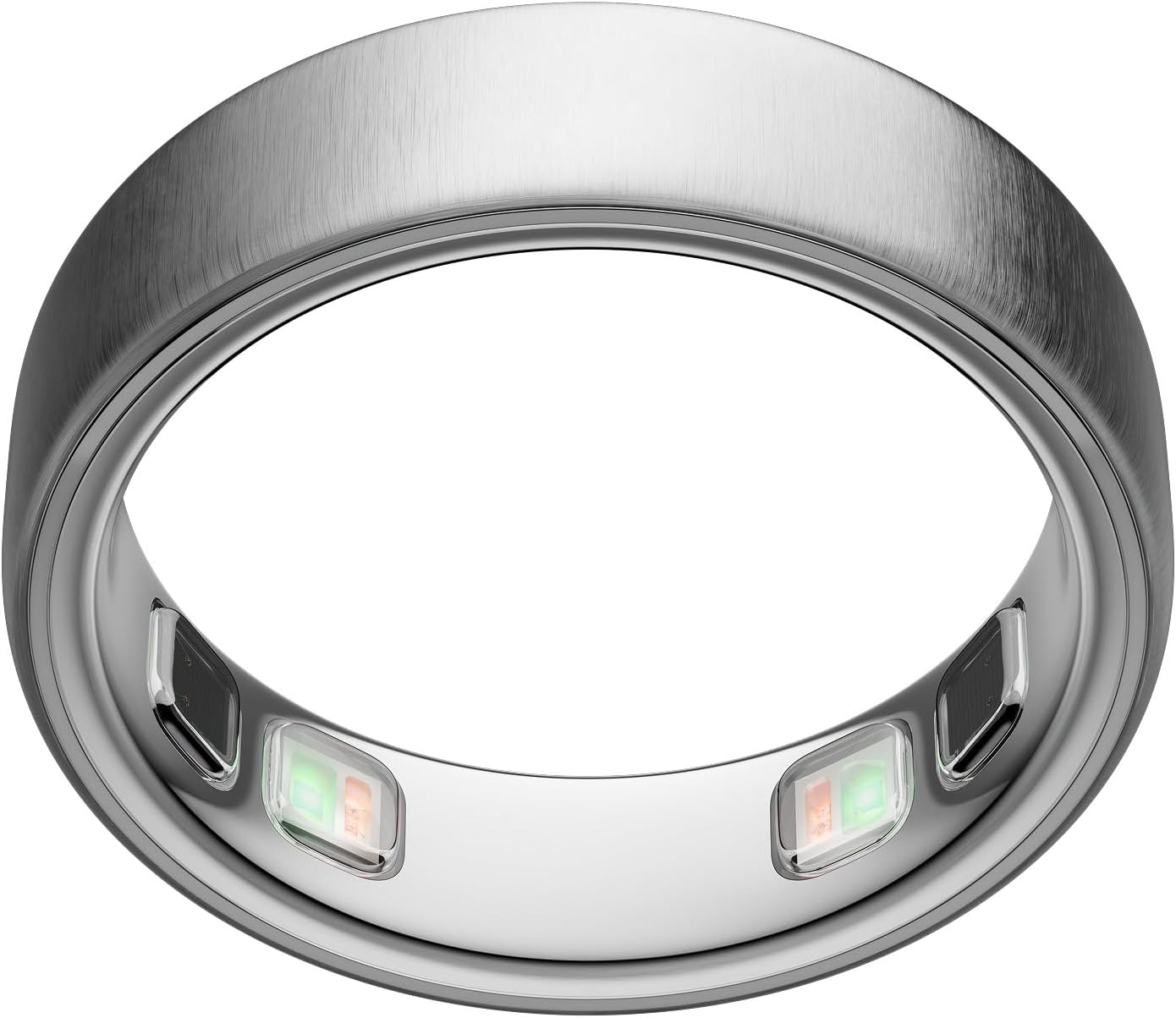 Oura Ring 5 brushed silver smart ring