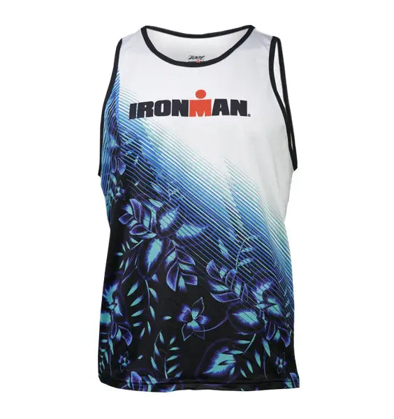 IRONMAN ZOOT MENS FLORAL TRAINING SINGLET